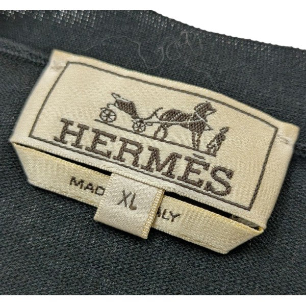 HERMES(エルメス) ラインカーディガン ブラック サイズ XL