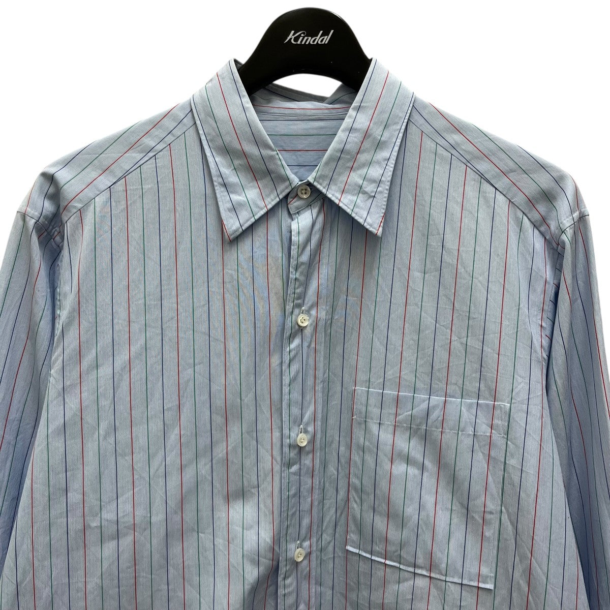 レスレストン LES LESTON ストライプ レギュラーカラーシャツ スカイブルー LES LESTON(レスレストン) ストライプレギュラーカラーシャツ