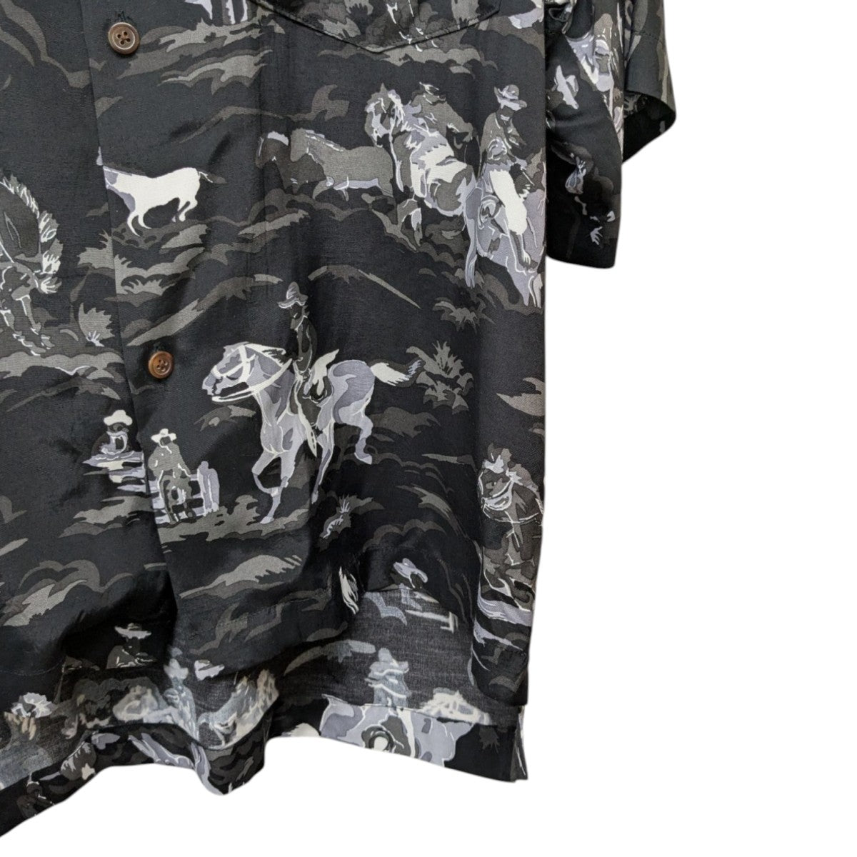 SUNSEA(サンシー) COWBOY SHIRTカウボーイシャツ ブラック