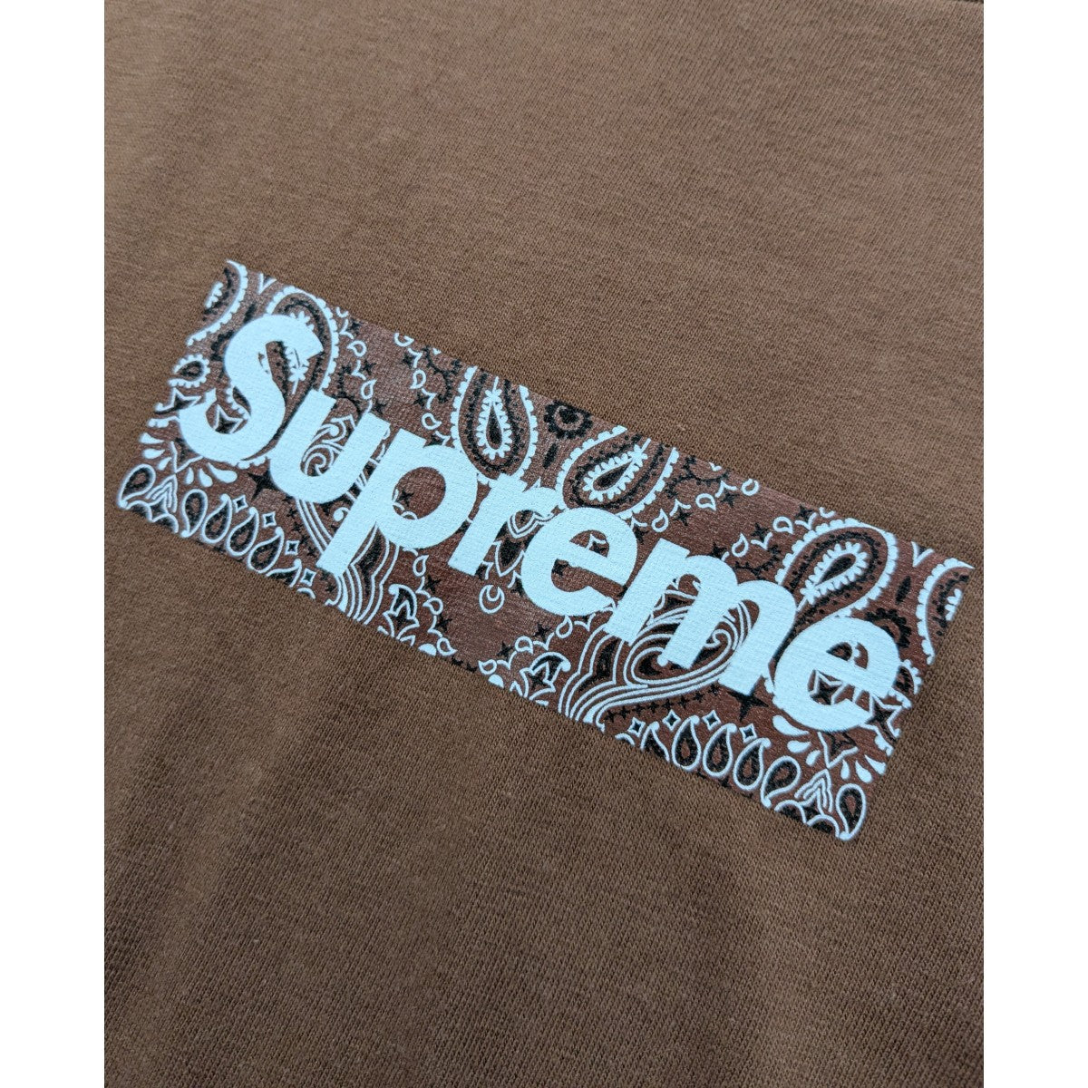 Supreme 19AW「Bandana Box Logo Tee」バンダナBOXロゴTシャツ 古着・中古-4枚目のアイテム画像