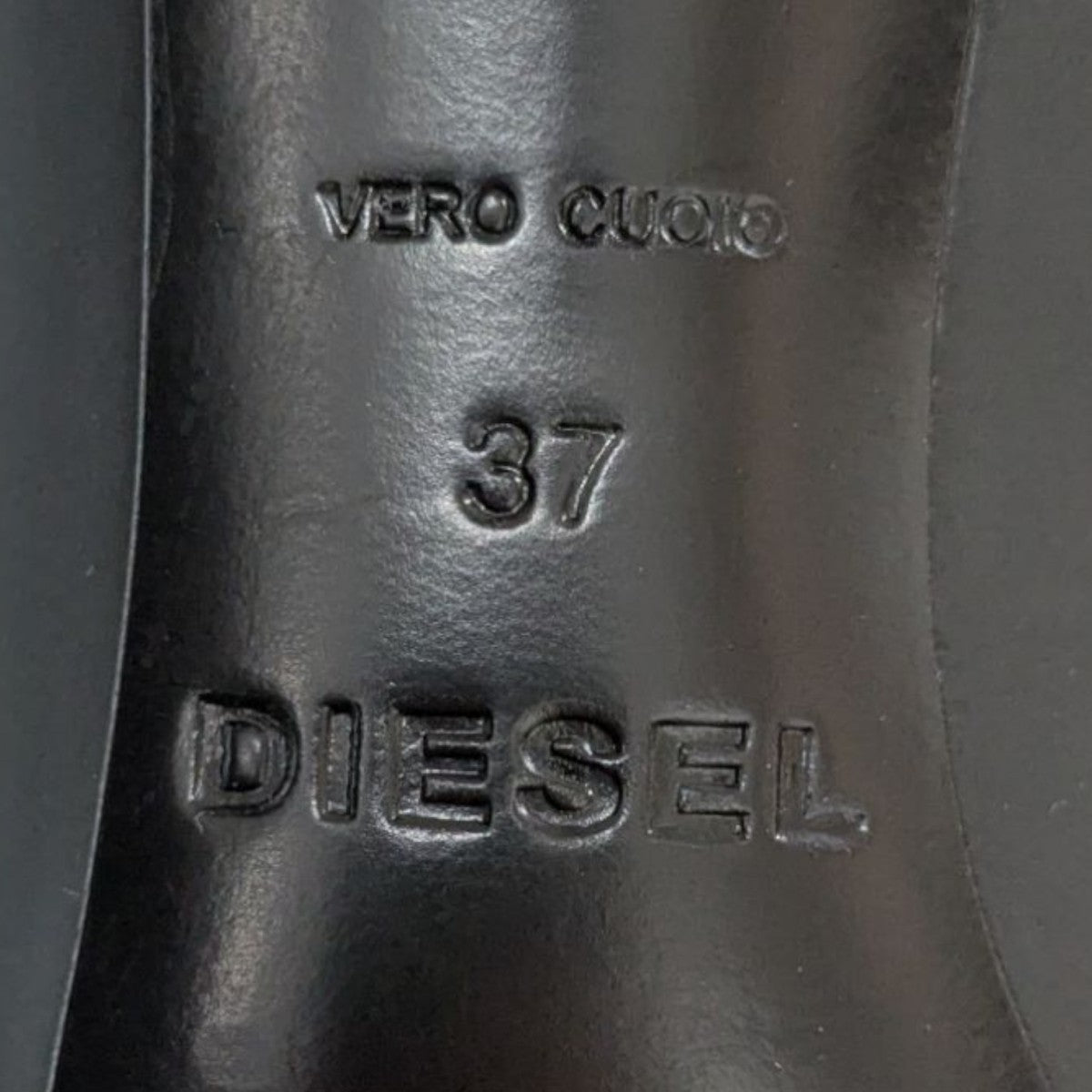 DIESEL(ディーゼル) サイドZIPヒールブーツ ブラック サイズ 37