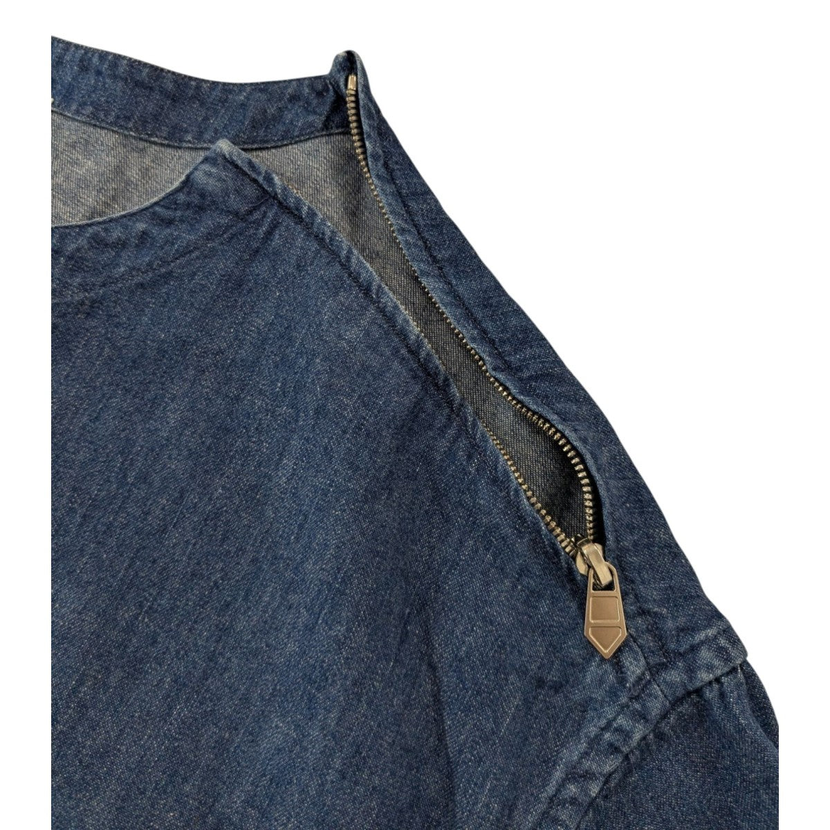HERMES - HERMES デニムジャケット 34(XXS位) アイボリーx茶(総柄) 【古着】【中古】 HERMES(エルメス) ポケットデニムシャツ インディゴ サイズ 40