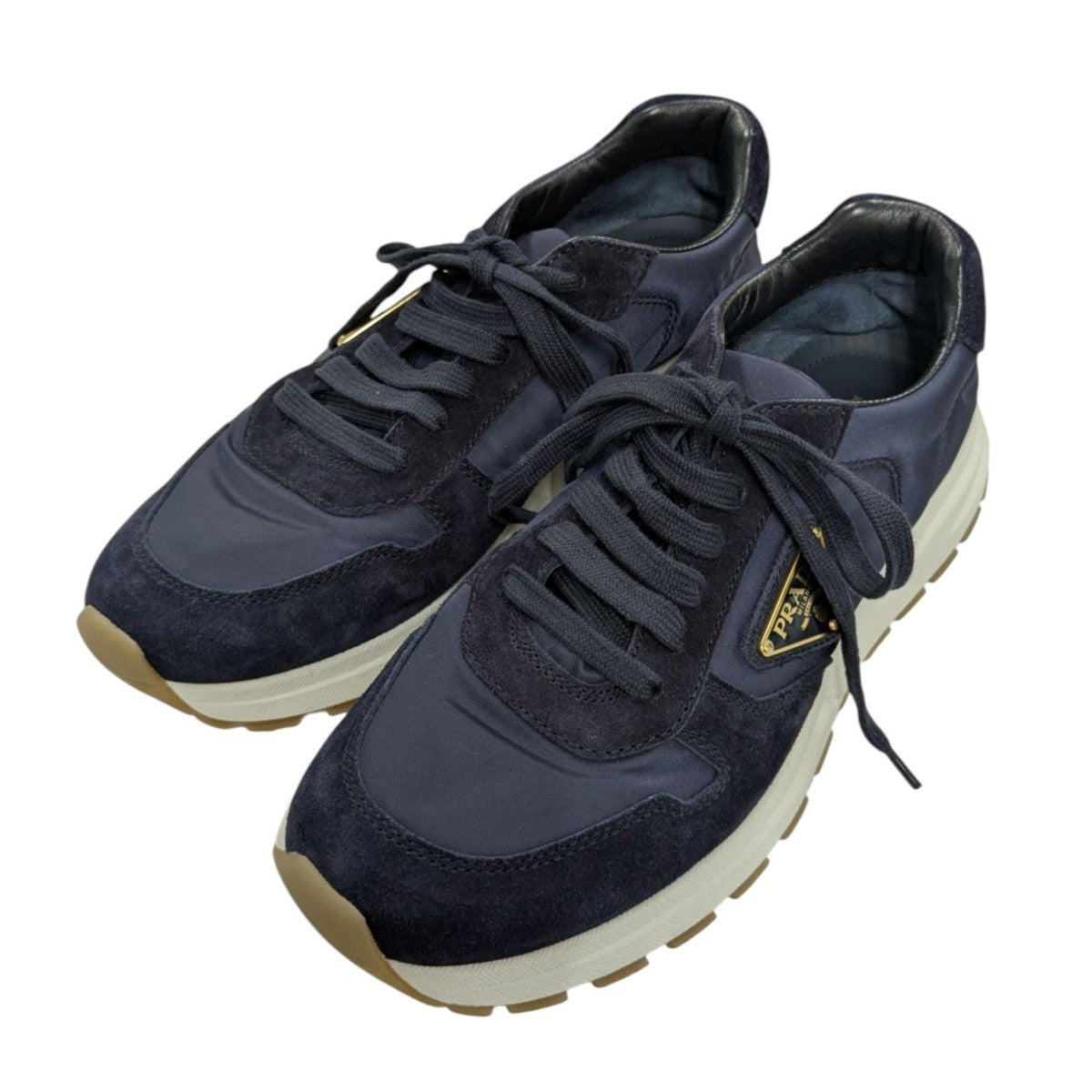 PRADA(プラダ) ダイアパソン オペークブラッシュドレザー レース