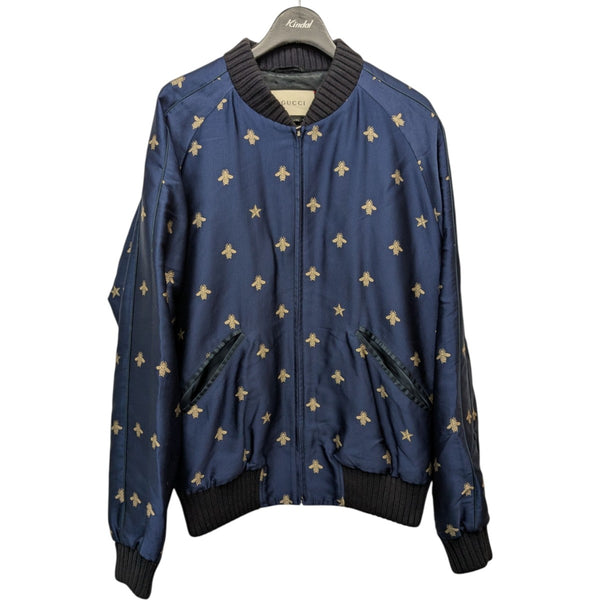 GUCCI(グッチ) BEE AND STAR 総柄ボンバージャケット417576 417576
