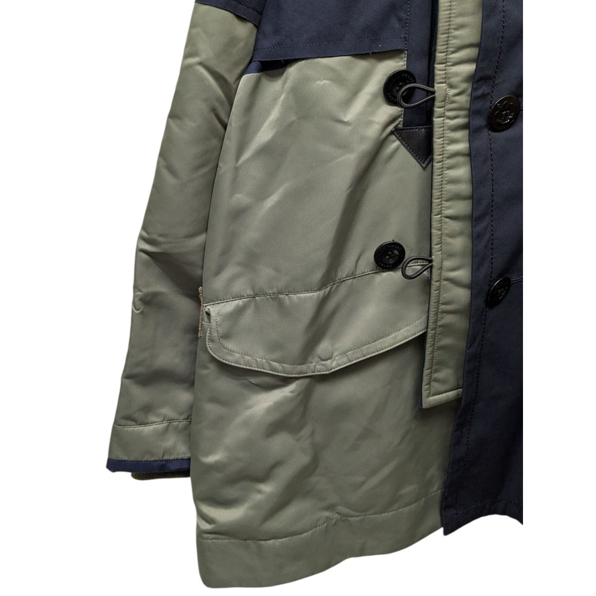 sacai military coat　サイズ１　20AW パネルダブルコート sacai(サカイ) 20AW パネルダブルコート 20-02323M ネイビー×オリーブ