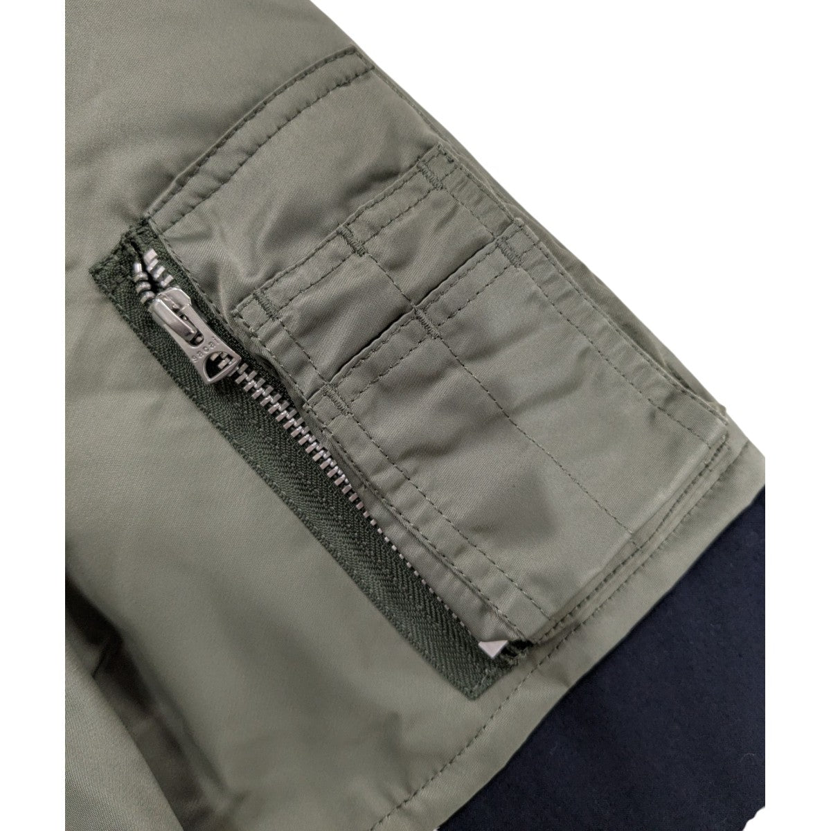 sacai(サカイ) 20AW パネルダブルコート 20-02323M ネイビー×オリーブ