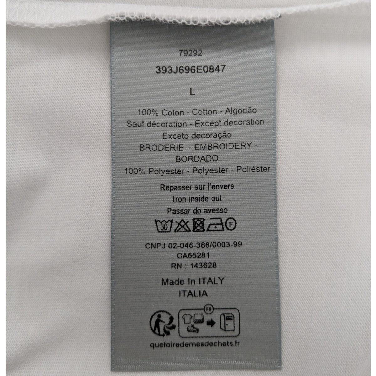 DIOR ロゴ刺繍Tシャツ 古着・中古-7枚目のアイテム画像