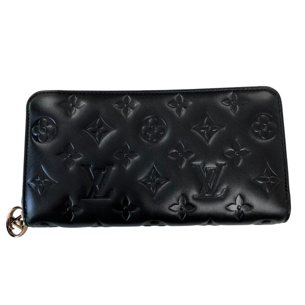 ルイ ヴィトンジッピーウォレットトープ モノグラム エンボス LOUIS VUITTON(ルイヴィトン) ジッピー・ウォレット エンボス