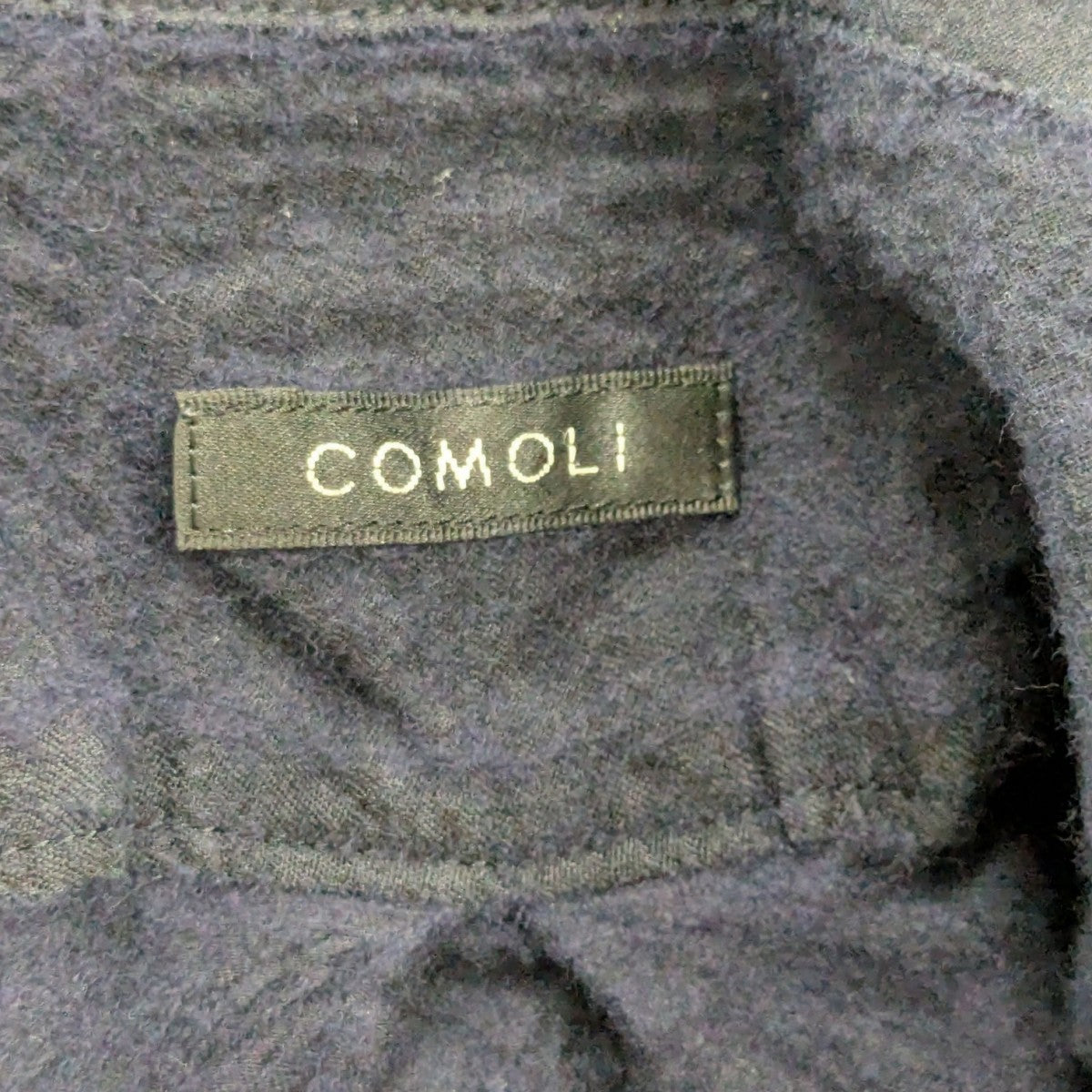 COMOLI ウールシルク 半袖オープンカラーシャツ 古着・中古-6枚目のアイテム画像