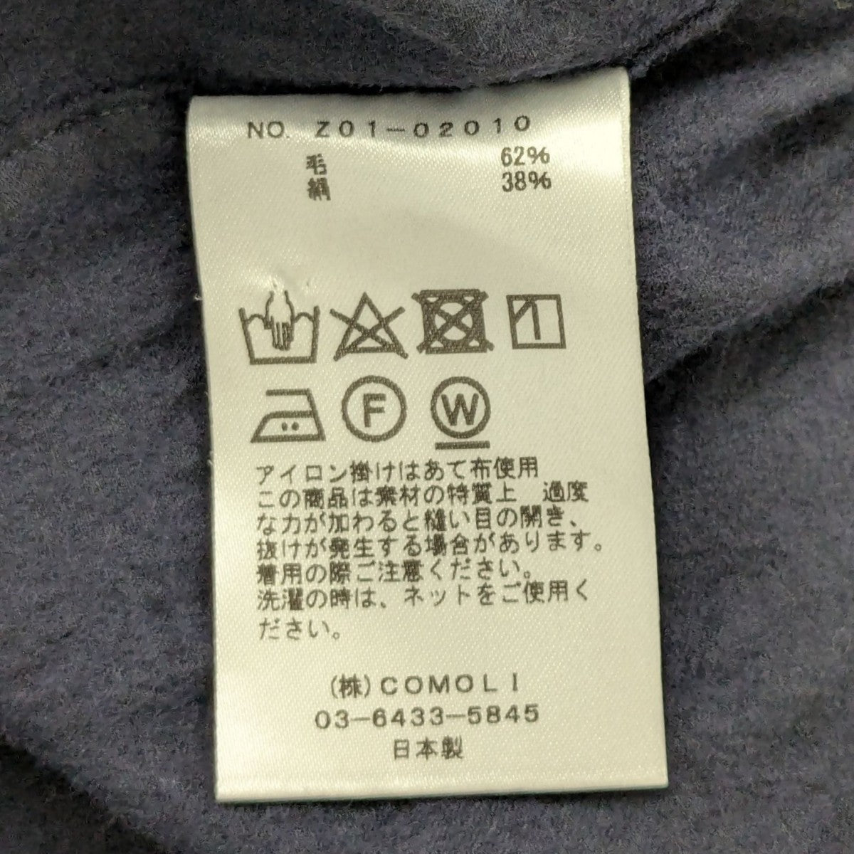 COMOLI ウールシルク 半袖オープンカラーシャツ 古着・中古-7枚目のアイテム画像