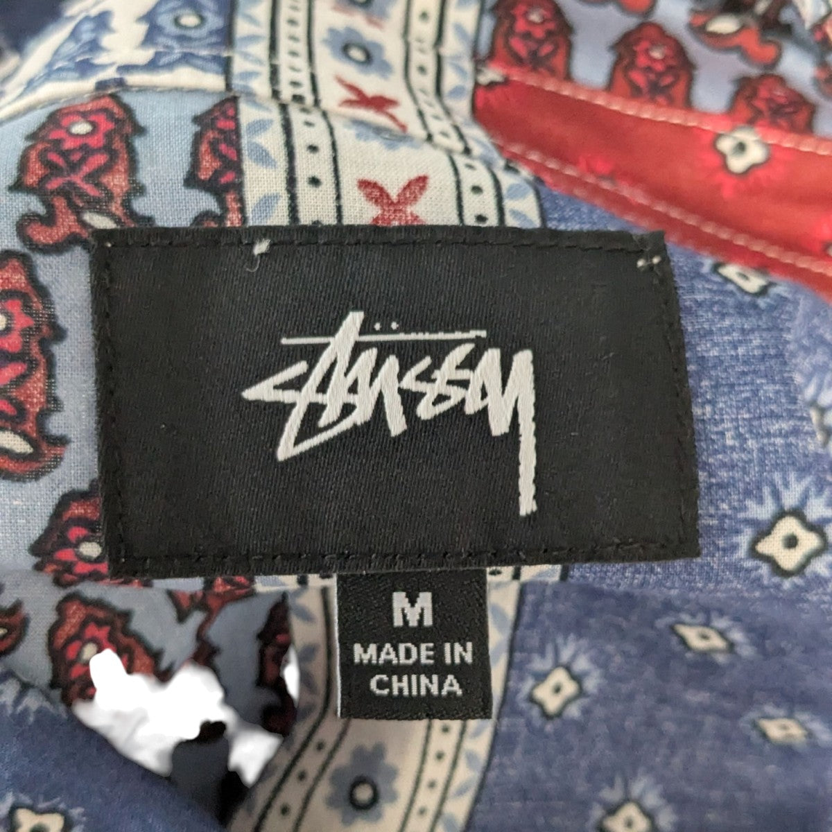 stussy(ステューシー) Paisley Patchwork L S Shirtペイズリー