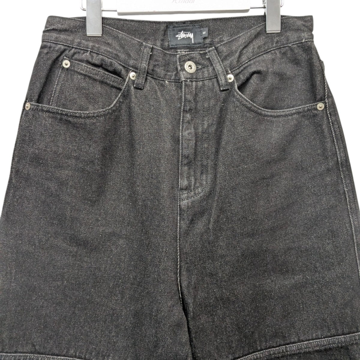 Stussy ダブルニー　デニムパンツ　30 stussy(ステューシー) ダブルニーデニムパンツ ブラック サイズ