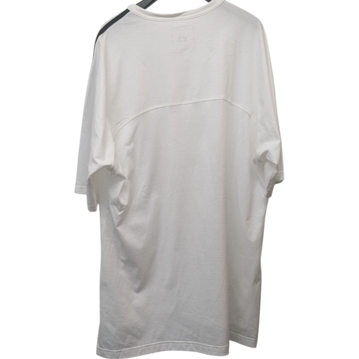 Y-3◆半袖カットソー/XL/コットン/ホワイト/白/16C001 Y-3(ワイスリー) 3ラインTシャツ16C001 16C001 ホワイト サイズ