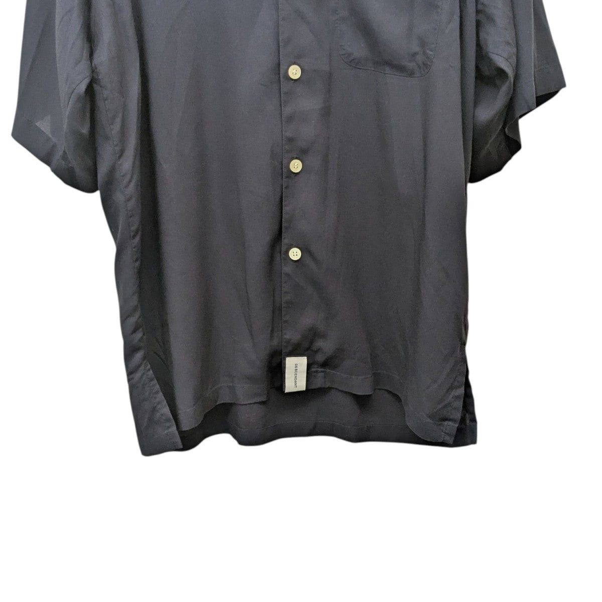 DESCENDANT 半袖ワークシャツ ネイビー サイズ3 DESCENDANT (ディセンダント) / KENNEDY'S TEXTILE SS SHIRT