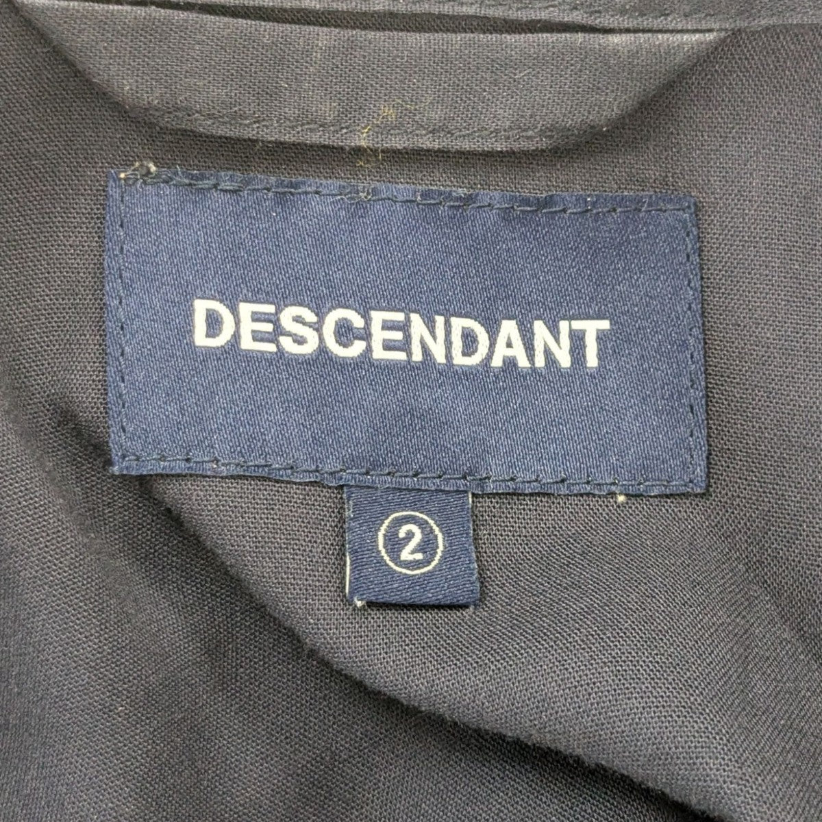ディセンダント　シャツ　3　ネイビー　レーヨン DESCENDANT(ディセンダント) 21SSACHIEVE RAYON SS SHIRTS