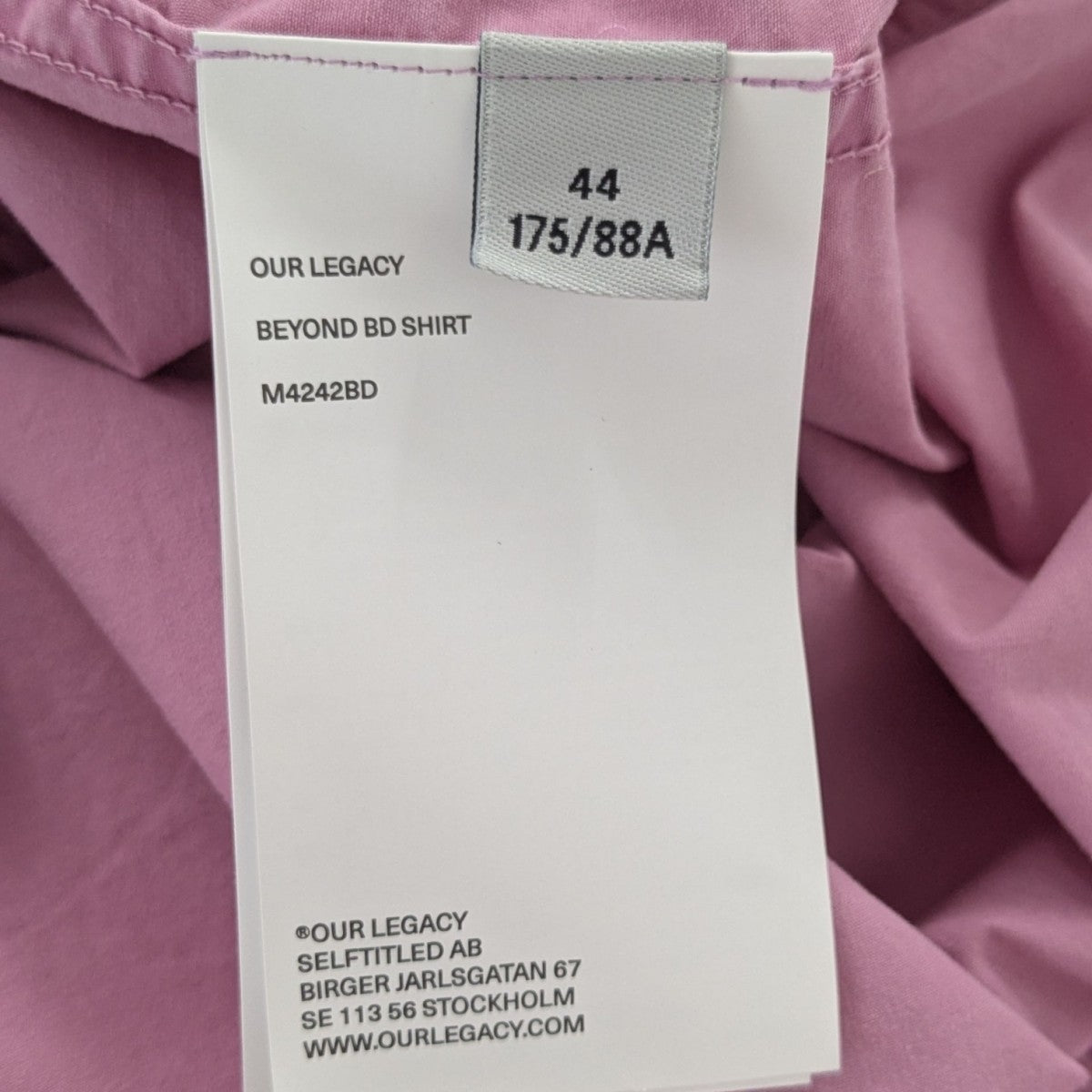OUR LEGACY BEYOND BD SHIRTボタンダウンシャツ 古着・中古-6枚目のアイテム画像