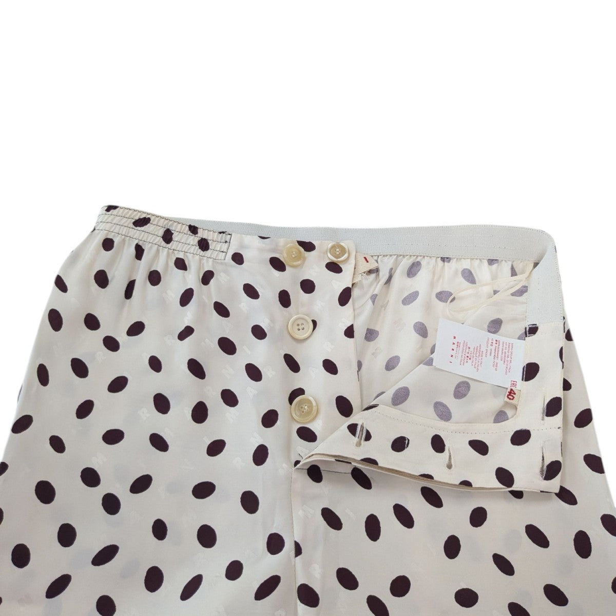 MARNI(マルニ) ドット柄ロゴサテンパジャマパンツPAMA018310