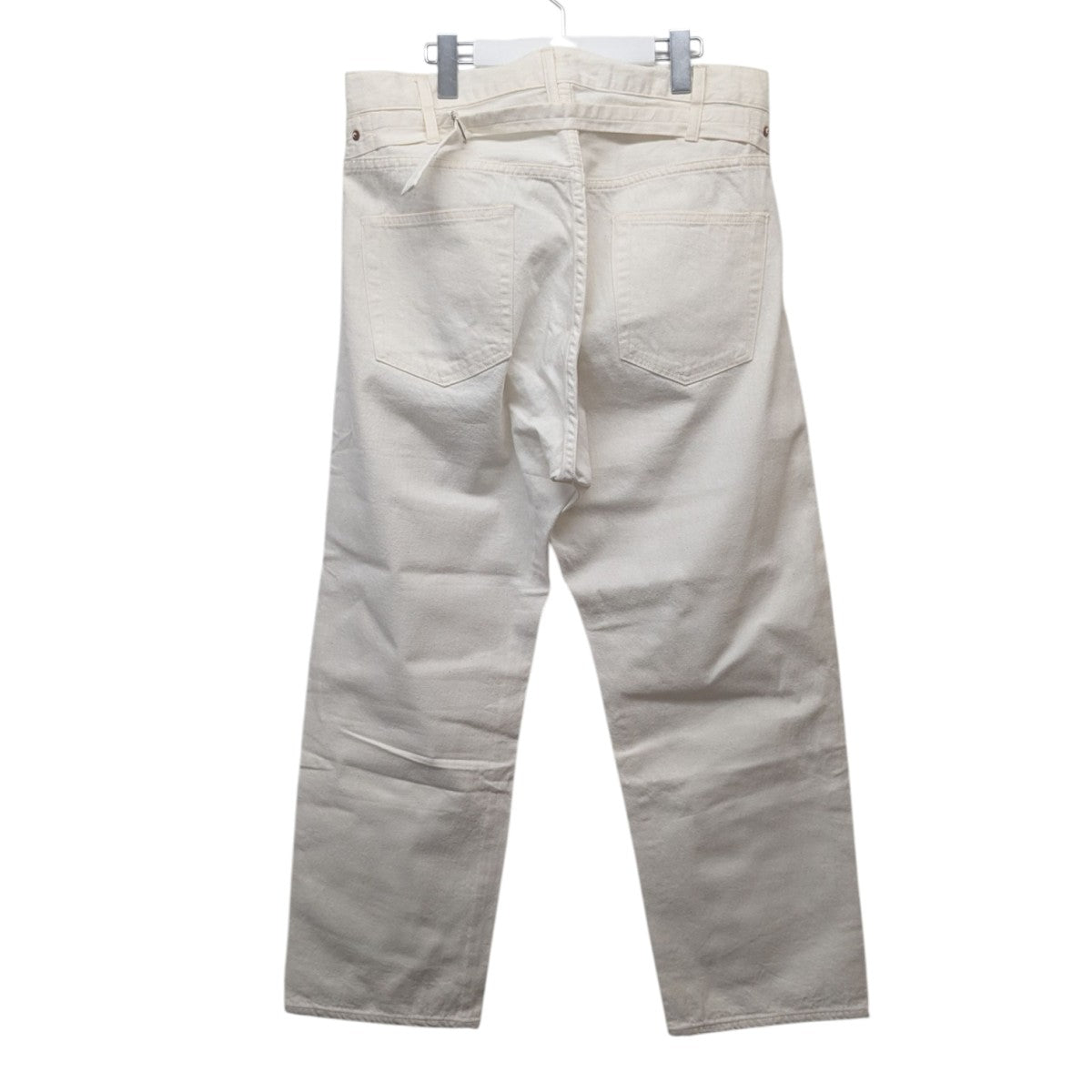 パンツ KAPTAIN SUNSHINE BUCKLEBACK 5PKT DENIM Kaptain Sunshine Buckleback 5-pocket denim pants in white