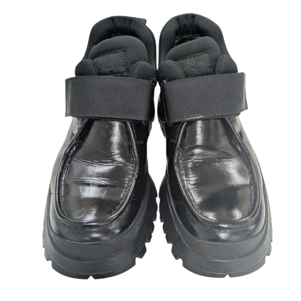 PRADA ネオプレン ベルトスニーカー 26.5cm相当 ブラック 箱付き PRADA ネオプレン ベルトスニーカー 26.5cm相当 ブラック 箱付き