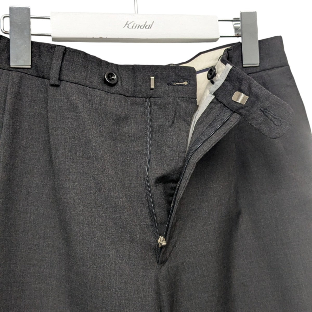 HERMES グレー スラックス 毛100% グレー（灰色）系 HERMES(エルメス) スラックス(メンズ) - 海外