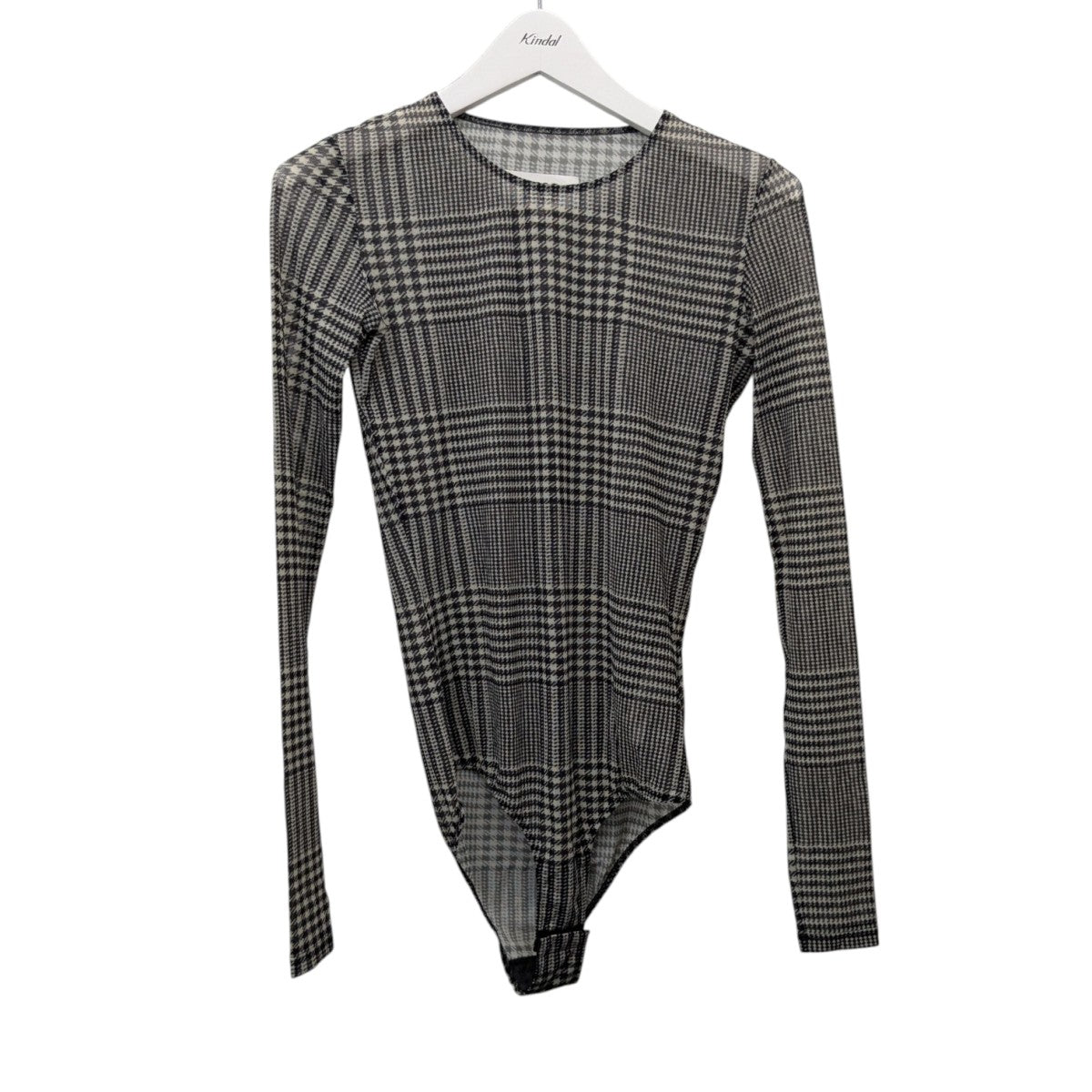 マルタンマルジェラ MM6 Maison Margiela 21SS 転写ボディスーツ S52NA0040 ブラック×グレー サイズ：S MM6 Maison Margiela(マルタンマルジェラ) 21SS転写ボディスーツ