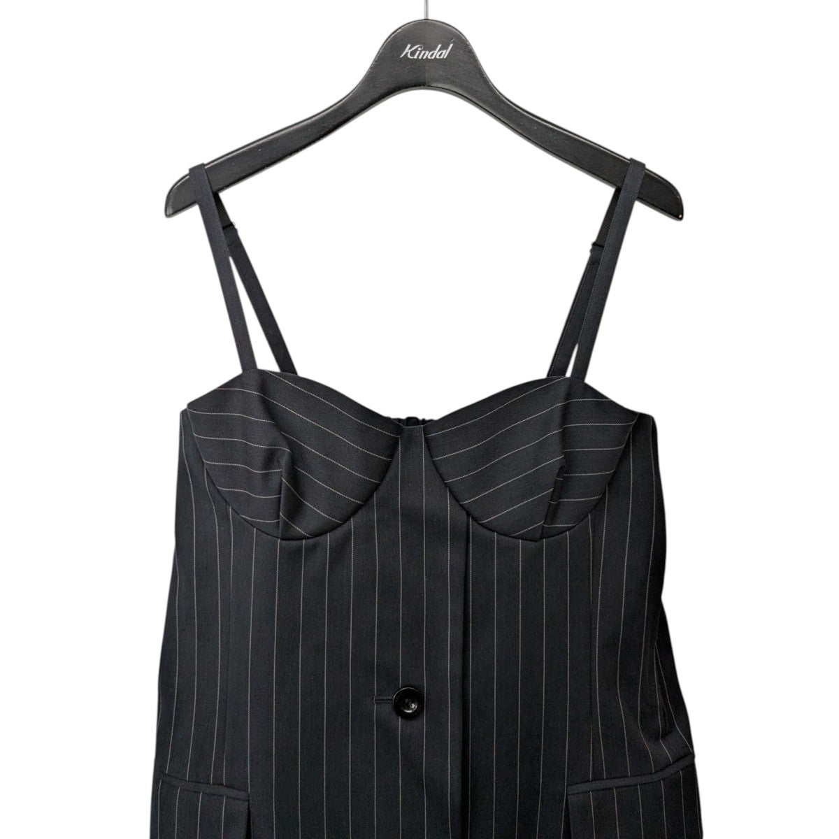 Sacai コットンポプリンワンピース 2 税関/送料込】Sacai ☆ ストライプコットンポプリンドレス