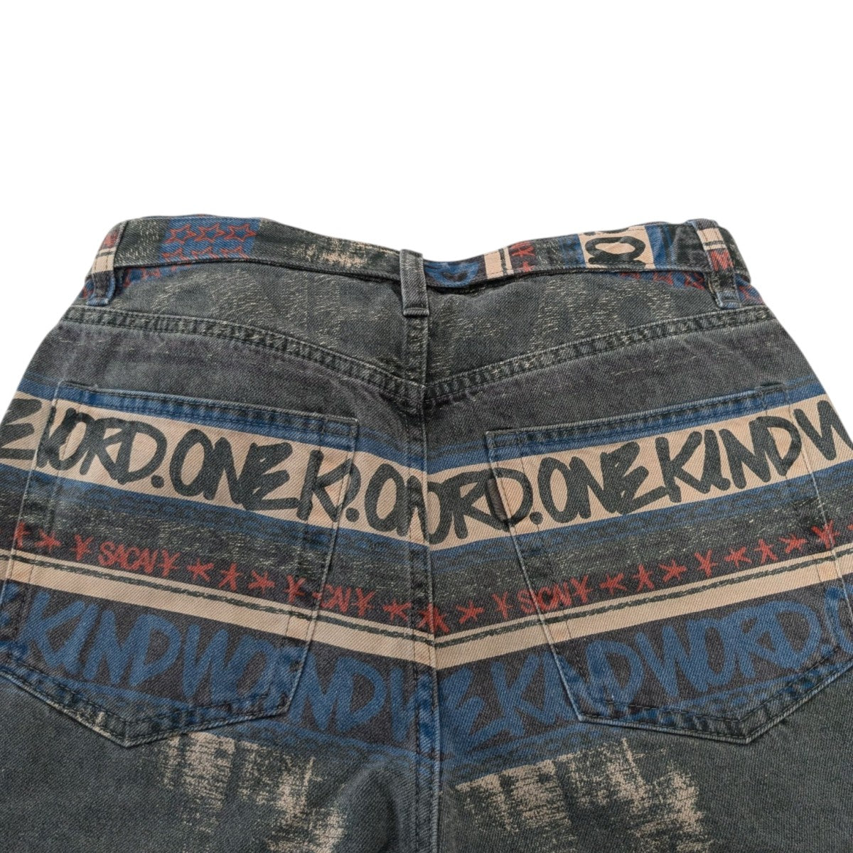 23ss【sacai×ERIC HAZE】デニムストライププリントハーフパンツ 23ss【sacai×ERIC HAZE】デニムストライププリントハーフパンツ