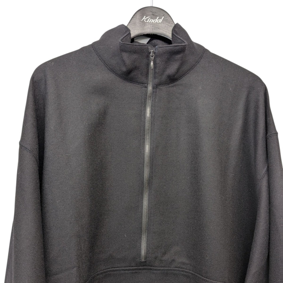 MARKA マーカ　ダークグレー ハーフジップ ジャンパー MARKA(マーカ) 2 32 WOOL SOFT FLANNEL HALF ZIP TRACK JACKET