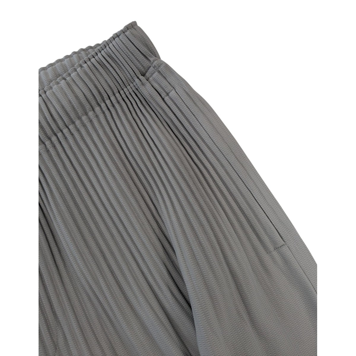 Homme Plisse オムプリッセ パンツ ライトグレー【Size3】 オムプリッセイッセイミヤケ プリーツパンツ HP55JF350 3 グレー
