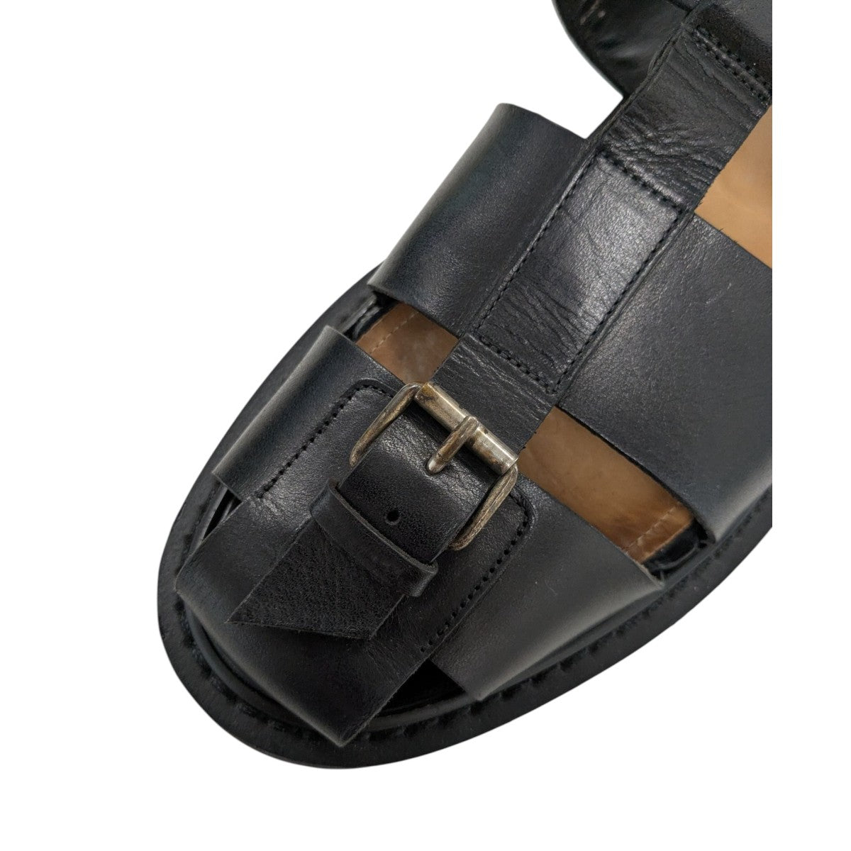 値下げ！レア！DRIES VAN NOTEN レザーメッシュサンダル 38 新品 DRIES VAN NOTEN ドリスヴァンノッテン レザー ヒール サンダル