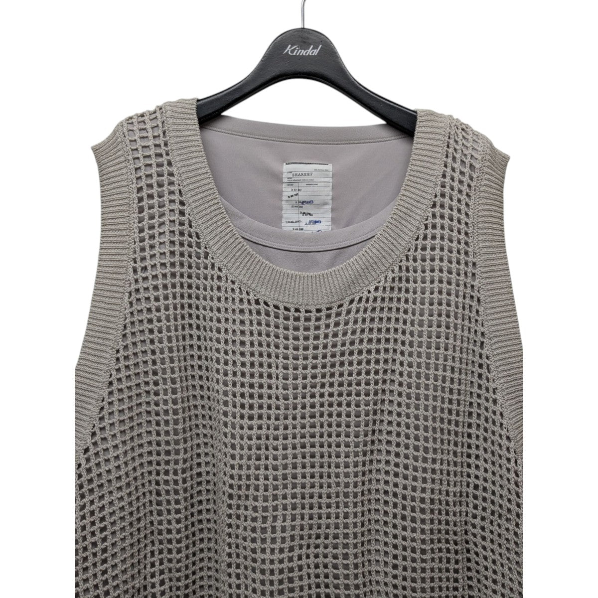 SHAREEF 「MESH LAYERED TANK TOP」メッシュレイヤードタンクトップ 115224003 古着・中古-3枚目のアイテム画像