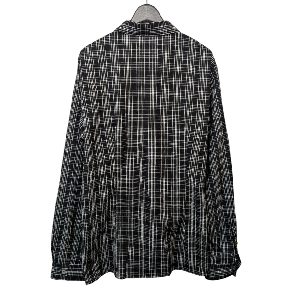トップス I SHII clubman shirt i SHII(アイシー) 「clubman shirt」チェックシャツ グレー×ブラック
