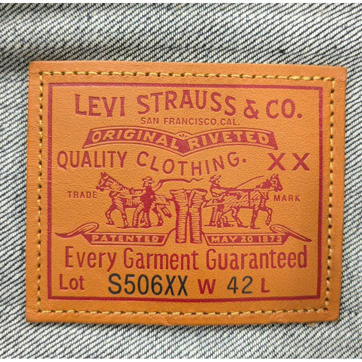 LEVI’S VINTAGE CLOTHING 「S506XX 1944 Jacket」S506XX 1944 デニムジャケット 古着・中古-9枚目のアイテム画像