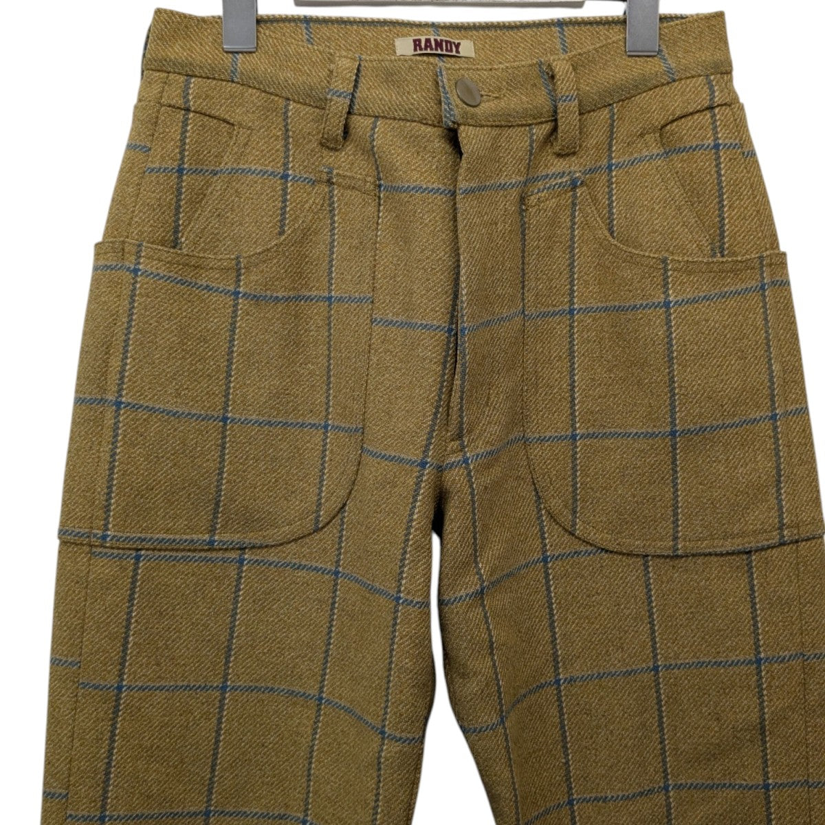 MANUEL LAYERED POCKET PANTS - CheckedレイヤードチェックパンツAW22-RPT03