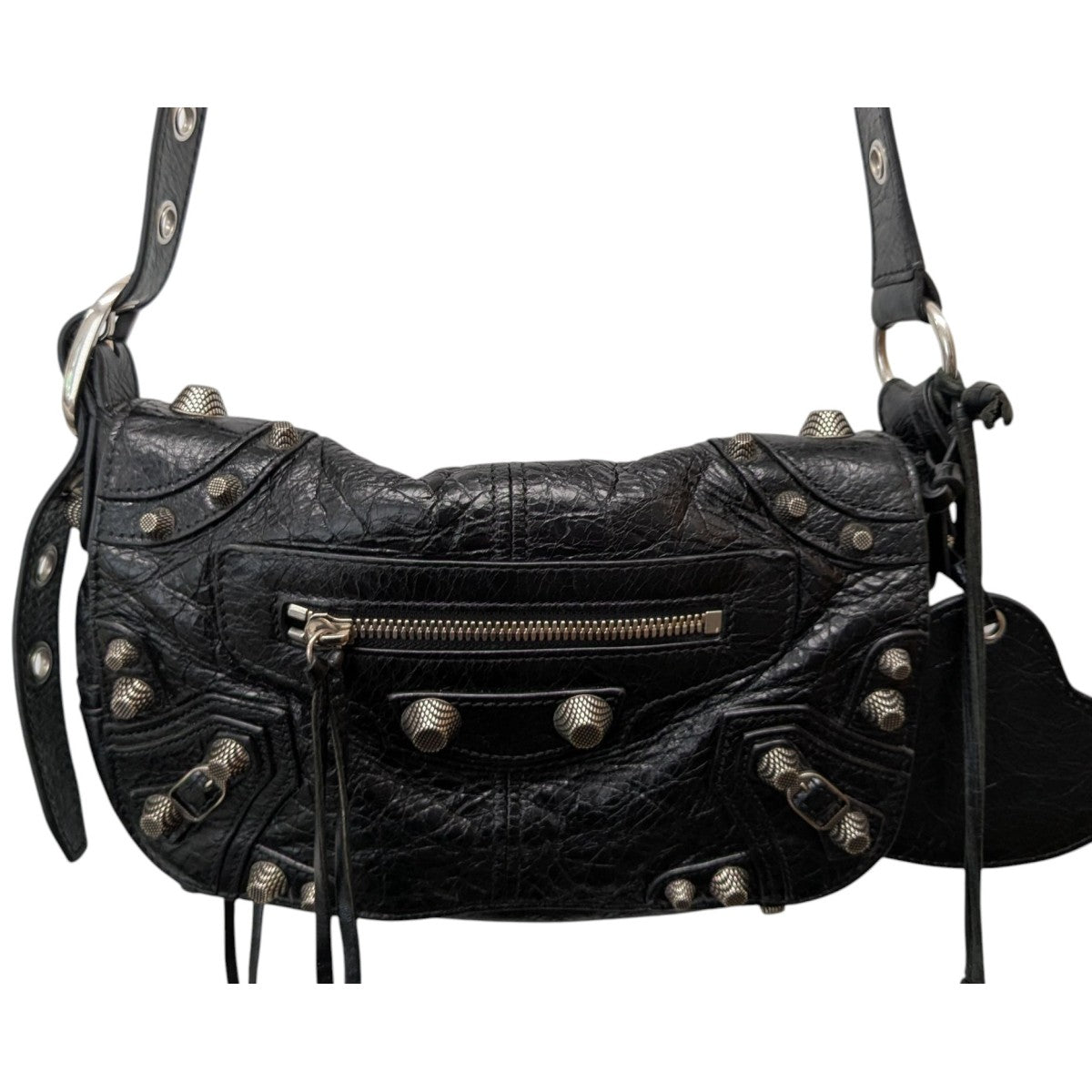balenciaga LE CAGOLE フラップバッグ XS クロコ 華やか バレンシアガ ショルダーバッグ LE CAGOLE XS クロコ型押
