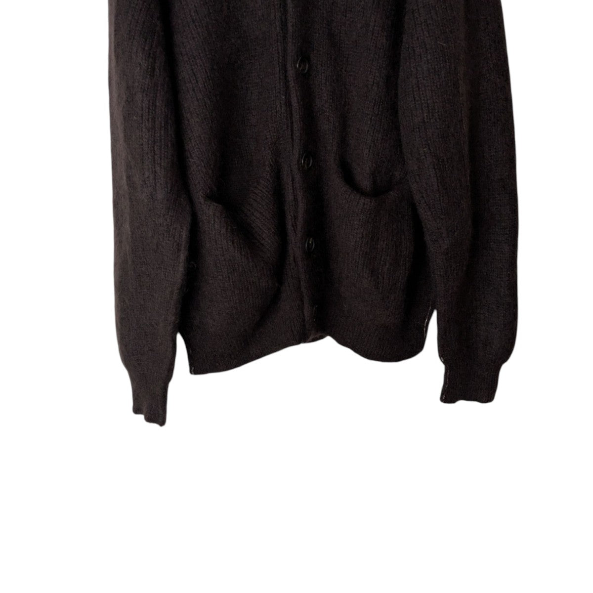 MEIAS メイアス STADIUM ニット スタジャン カーディガン ネイビー セール】BROOCH SET OVER SHOULDER STADIUM JUMPER（スタジャン