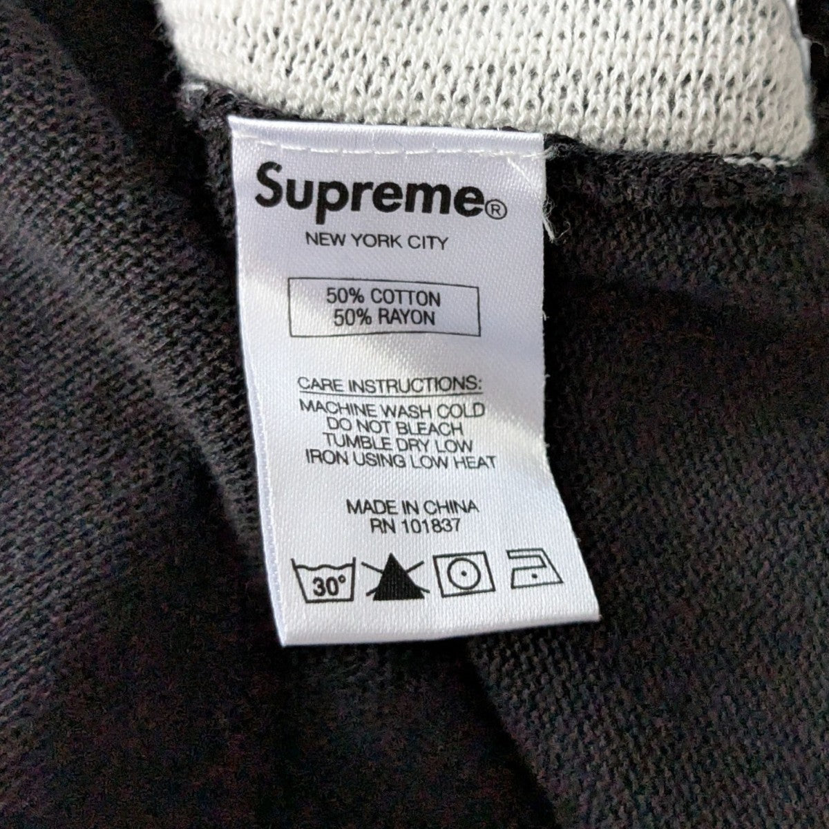 Supreme 16SSHalf Zip PoloハーフZIPポロシャツ 古着・中古-6枚目のアイテム画像