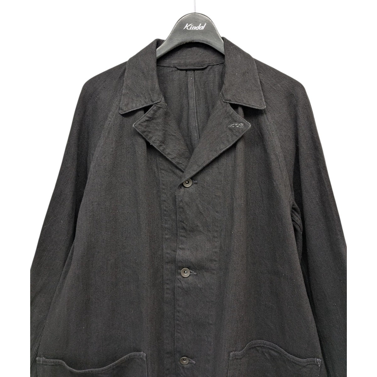 新品未使用25SS COMOLI デニムワークジャケットブラック サイズ4 COMOLI (コモリ) デニム ワークジャケット