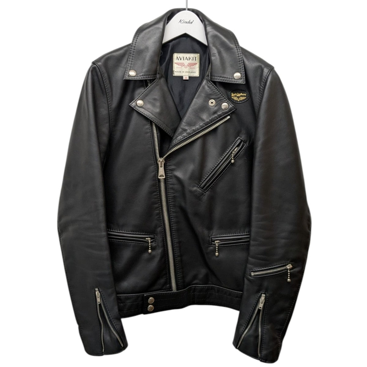 Lewis Leathers 「CYCLONE」ダブルライダースジャケット 古着・中古-1枚目のアイテム画像