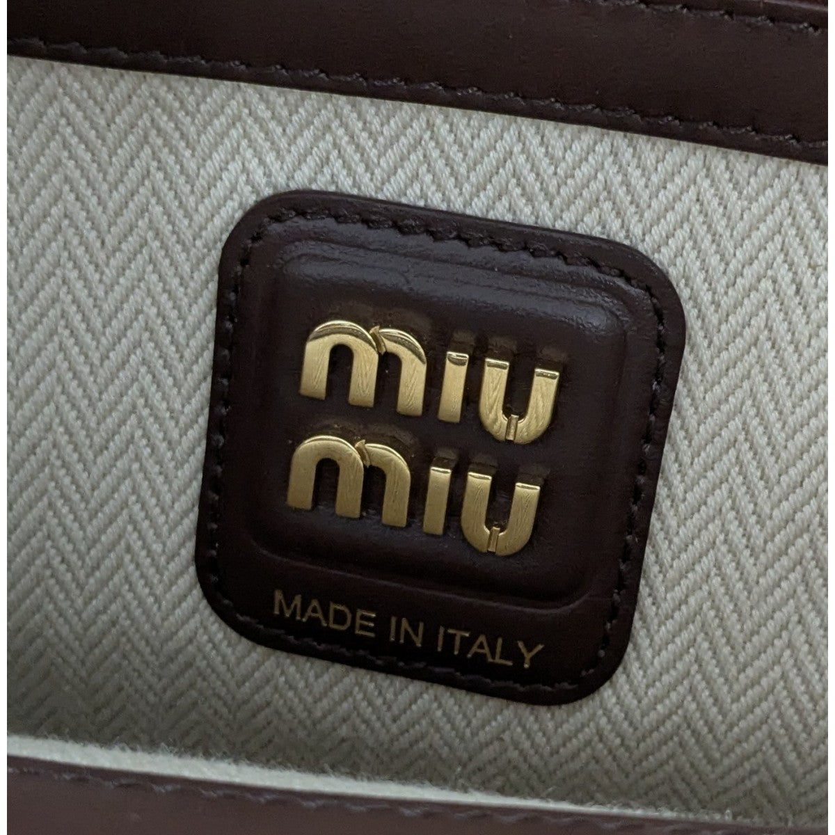 MIU MIU レザーパッチワークボーバッグ 古着・中古-7枚目のアイテム画像