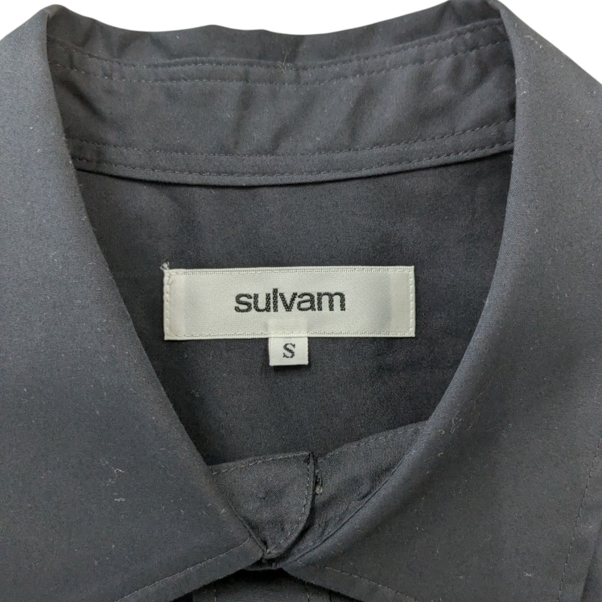 sulvam 25AW台襟アシンメトリーシャツ115500033 古着・中古-5枚目のアイテム画像