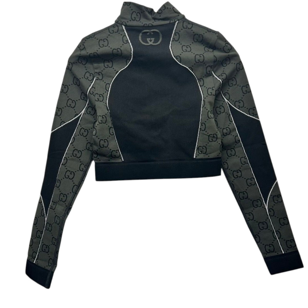 GUCCI(グッチ) 23SSGGジャカード ハーフジップ クロップド ジャージー  