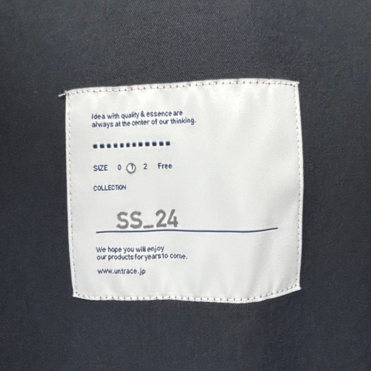 UNTRACE 24SSLINEN TWILL ZIPPER CARDIGANリネンツイルジッパーカーディガン 古着・中古-6枚目のアイテム画像