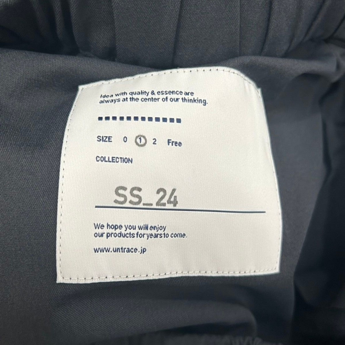 UNTRACE 24SSLINEN TWILL BAKER PANTSベイカーパンツ 古着・中古-5枚目のアイテム画像