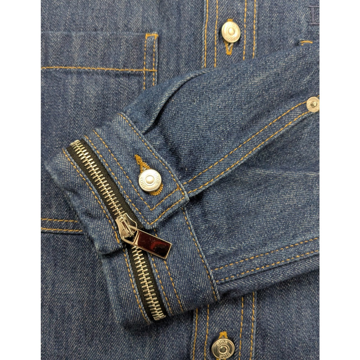クリスチャンディオール　デニムジャケット Denim Couture Jacket Deep Blue Cotton Denim | DIOR