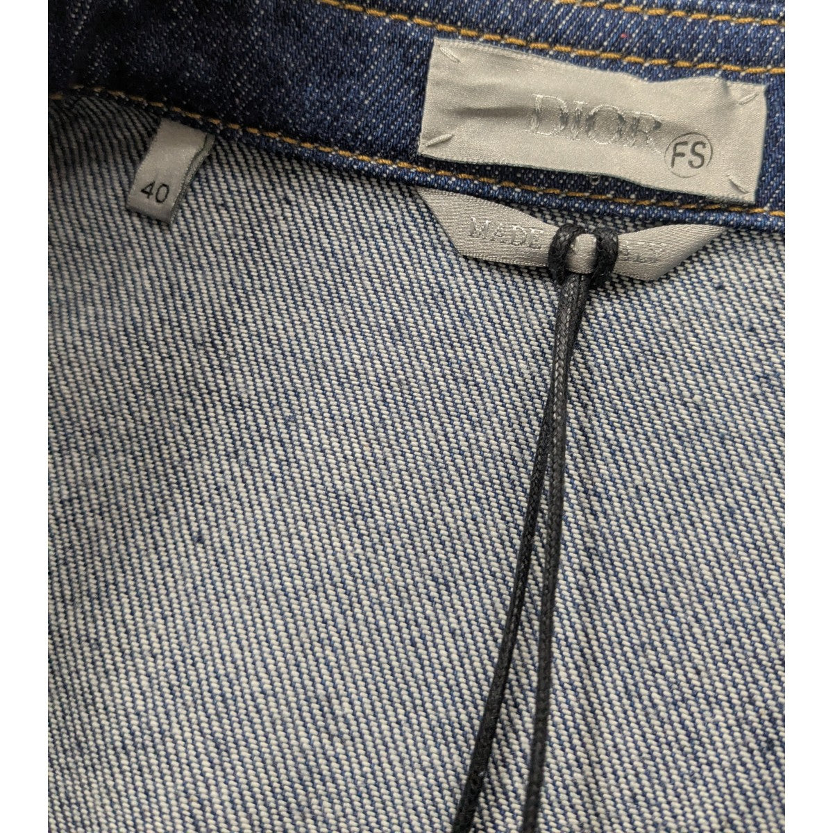 DIOR(ディオール) ロゴ刺繍ZIP UPデニムジャケット 343D582A337X