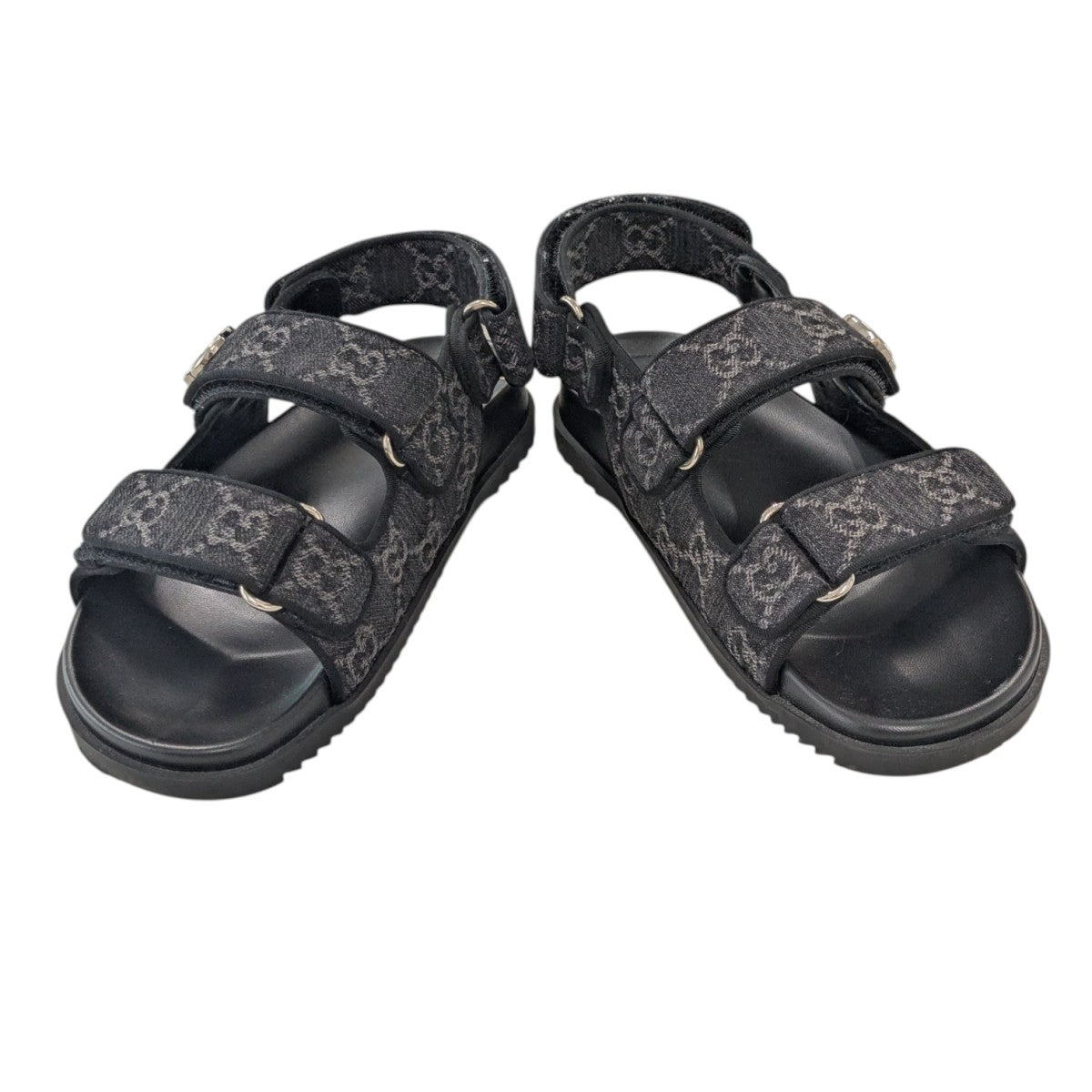 GUCCI(グッチ) 箱ダブルGベルテットサンダル771575 771575
