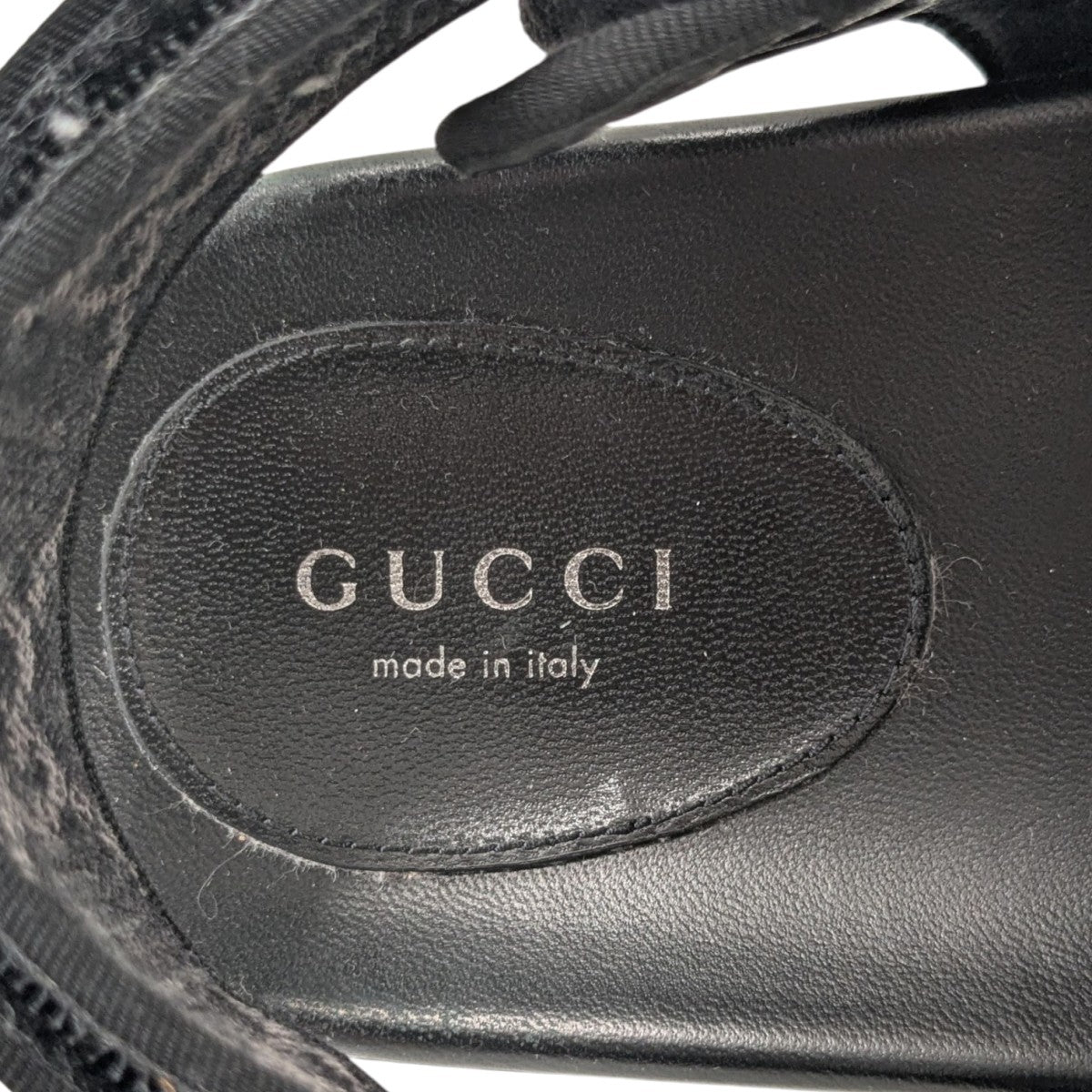 GUCCI(グッチ) 箱ダブルGベルテットサンダル771575 771575