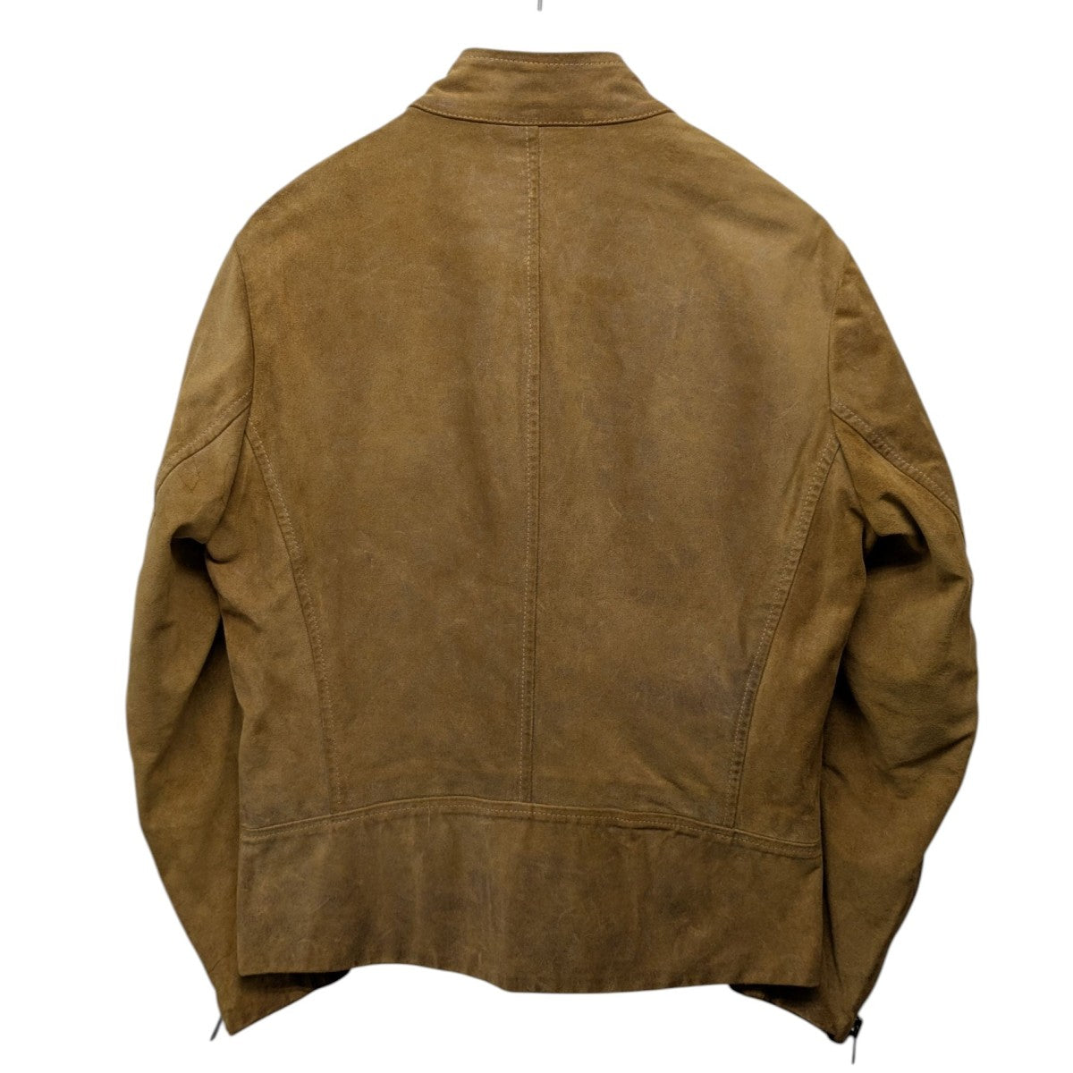 Martin Margiela 10 08AW 本人期 5ZIPスウェードライダースジャケット 古着・中古-2枚目のアイテム画像