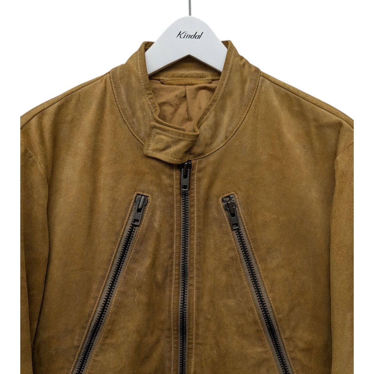 Martin Margiela 10 08AW 本人期 5ZIPスウェードライダースジャケット 古着・中古-3枚目のアイテム画像